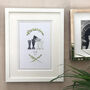 Personalised Foil Welly Boot Wedding Print, thumbnail 3 of 8