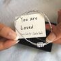 You Are Loved Morse Code Bracelet, thumbnail 8 of 9