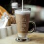 Personalised Get Cosy Latte Glass, thumbnail 2 of 3
