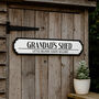 Personalised Shed Road Sign, thumbnail 1 of 6