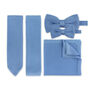 Wedding Handmade Polyester Knitted Pocket Square In Light Blue, thumbnail 3 of 9