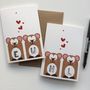 Mr And Mrs Bear Wedding Anniversary And Valentines Card, thumbnail 3 of 8