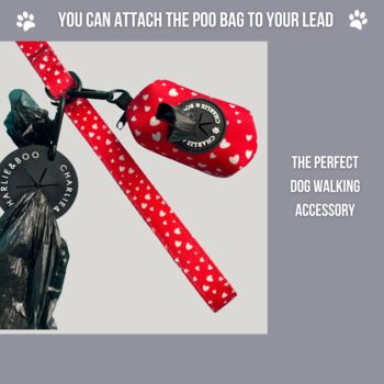 Red Heart Dog Poo Bag Holder, 3 of 4