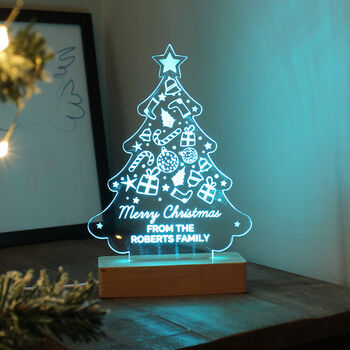 Personalised Christmas Tree LED Light, 2 of 7