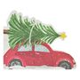 Festive Car Paper Christmas Napkins X 16, thumbnail 2 of 2