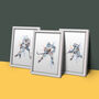 Set Of Three Ice Hockey Sketches, thumbnail 1 of 5