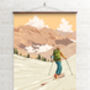 Verbier Ski Resort Switzerland Travel Poster Art Print, thumbnail 2 of 6