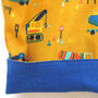 Reversible Baby Kids Construction Dungarees, thumbnail 6 of 7