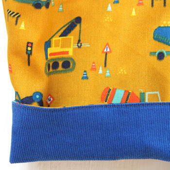 Reversible Baby Kids Construction Dungarees, 6 of 7