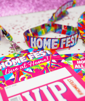 Homefest Festival At Home Themed Party Vip Lanyards, 9 of 9