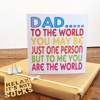 Dad World To Me Card, 2 of 2