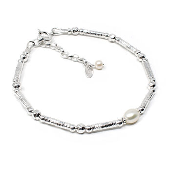 Single Pearl And Sterling Silver Bracelet, 2 of 2