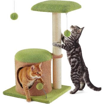 Cat Tree House Cat Tower Condo With Scratching Post, 7 of 8