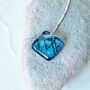 Aqua Green And Blue Glass Pendant Necklace, thumbnail 3 of 10