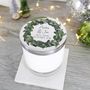New Home Wreath Scented Christmas Candle With Lid, thumbnail 7 of 7