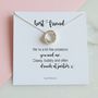 Prosecco Themed Best Friend Knot Necklace, thumbnail 2 of 5