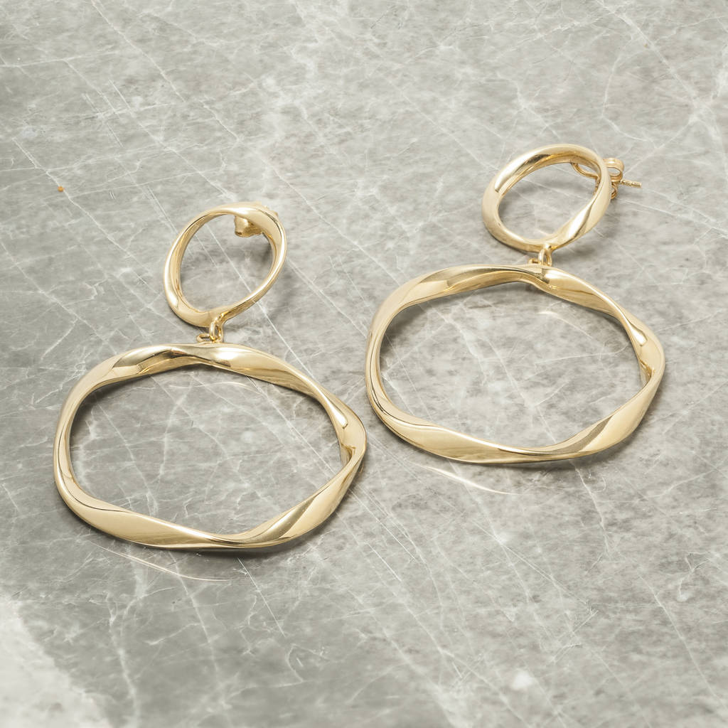 Double Hoop Chandelier Earrings By Loel & Co.