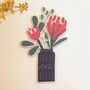 Personalised Floral Wall Vase Art Print For The Home, thumbnail 3 of 6