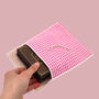 Reusable Organic Gingham Eco Envelope Square | Candy Pink, thumbnail 5 of 5