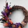 Dried Flower Halloween Pumpkin Wreath, thumbnail 4 of 4