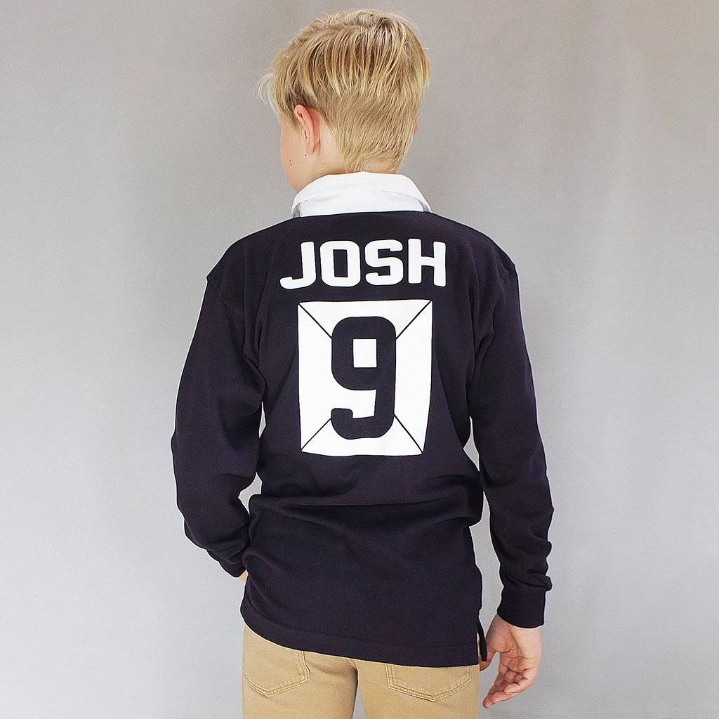 Child's Personalised Rugby Top By Jack Spratt