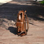Genuine Leather Backpack In Russet Brown, thumbnail 4 of 12