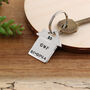 Housewarming Gift New Home House Shaped Keyring, thumbnail 1 of 8