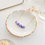 Gold Tone Amethyst Necklace, thumbnail 2 of 5