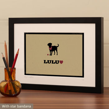 Personalised Labrador Print For One Or Two Dogs, 7 of 12
