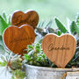Personalised Gift Set Of Three Fiorella Teal Botanical Planters, thumbnail 9 of 10