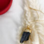 Raw Black Tourmaline Gemstone Gold Plated Pendant, thumbnail 2 of 6