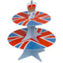 Union Jack Kings Coronation Reversible Party Cake Stand, thumbnail 2 of 9