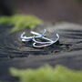 Crossover Lines Stud Earrings Sterling Silver Jewellery, thumbnail 4 of 5