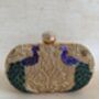 Gold Peacock Clutch Bag, thumbnail 1 of 9