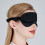 Silk Sleep Mask Gift Box Eye Mask 100% Pure Soft Mulberry Silk Black Luxury Travel Gift Blackout Hypoallergenic, thumbnail 7 of 7
