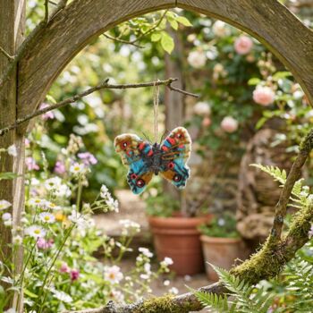 Handmade Felt Emperor Butterfly Hanging Decoration, 5 of 5