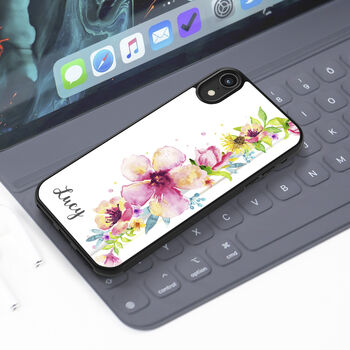 Summer Flowers iPhone Case Personalised 12 13 14 15 Se, 2 of 2