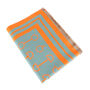 Equestrian Snaffle Bit Print Scarf | Petrol Blue And Orange, thumbnail 3 of 7