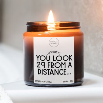 30th Birthday Gift For Her, You Look 29 Candle With Matches, 3 of 10