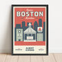 Personalised Boston Marathon Print, Unframed, thumbnail 1 of 4