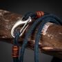 Men's Suede Leather Double Wrap Bracelet, thumbnail 5 of 10