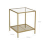 Two Tier Tempered Glass Storage Shelf Rack, thumbnail 7 of 7