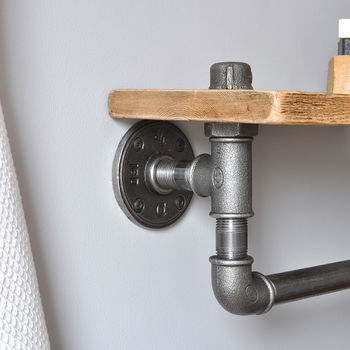 Industrial Towel Rail And Shelf, 6 of 6