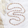 Moonstone 18 K Gold Plated Silver Chain Necklace, thumbnail 10 of 10
