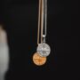 Mens Mini Compass Steel Pendant Necklace, thumbnail 8 of 10