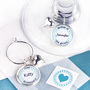 Eight Personalised Wedding Top Table Wine Charms, thumbnail 1 of 8