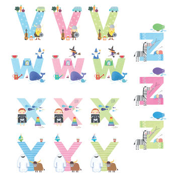 Personalised Alphabet Children's Thank You Cards, 10 of 11