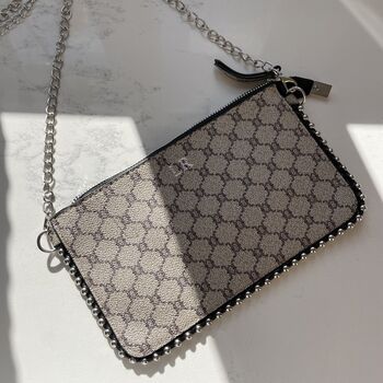 Personalised Embossed Sadie Studded Cross Body Bag, 3 of 5