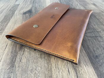 Personalised Tan Leather A5 Travel Documents Wallet, 5 of 12