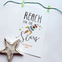Personalised Reach For The Stars Illustration Print, thumbnail 4 of 4